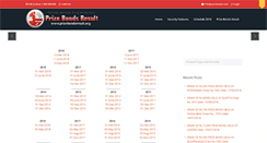 Desktop Screenshot of prizebondsresult.org
